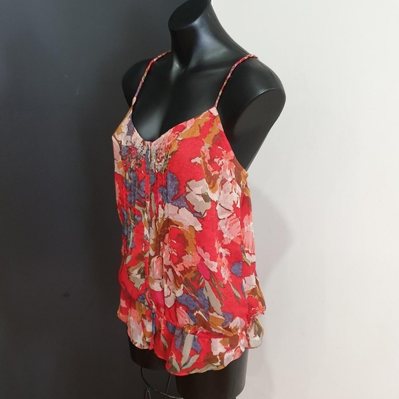 Women's size M 'ABERCROMBIE & FITCH' Gorgeous floral racerback top - Picture 2 of 4